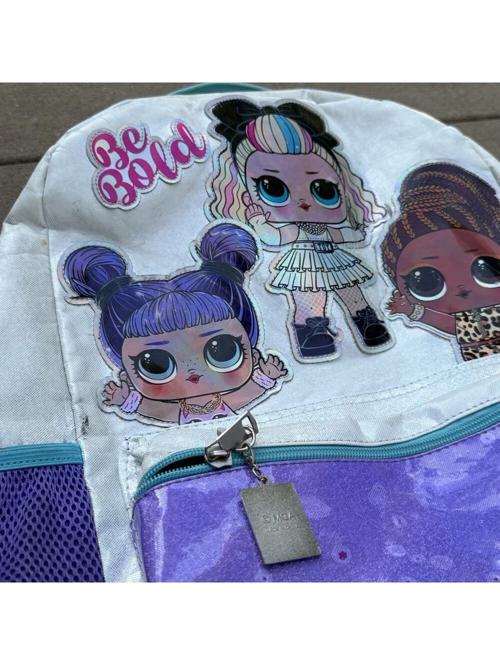 LOL Surprise Be Bold Backpack Book Bag Senior Year Purple Glitter Girls